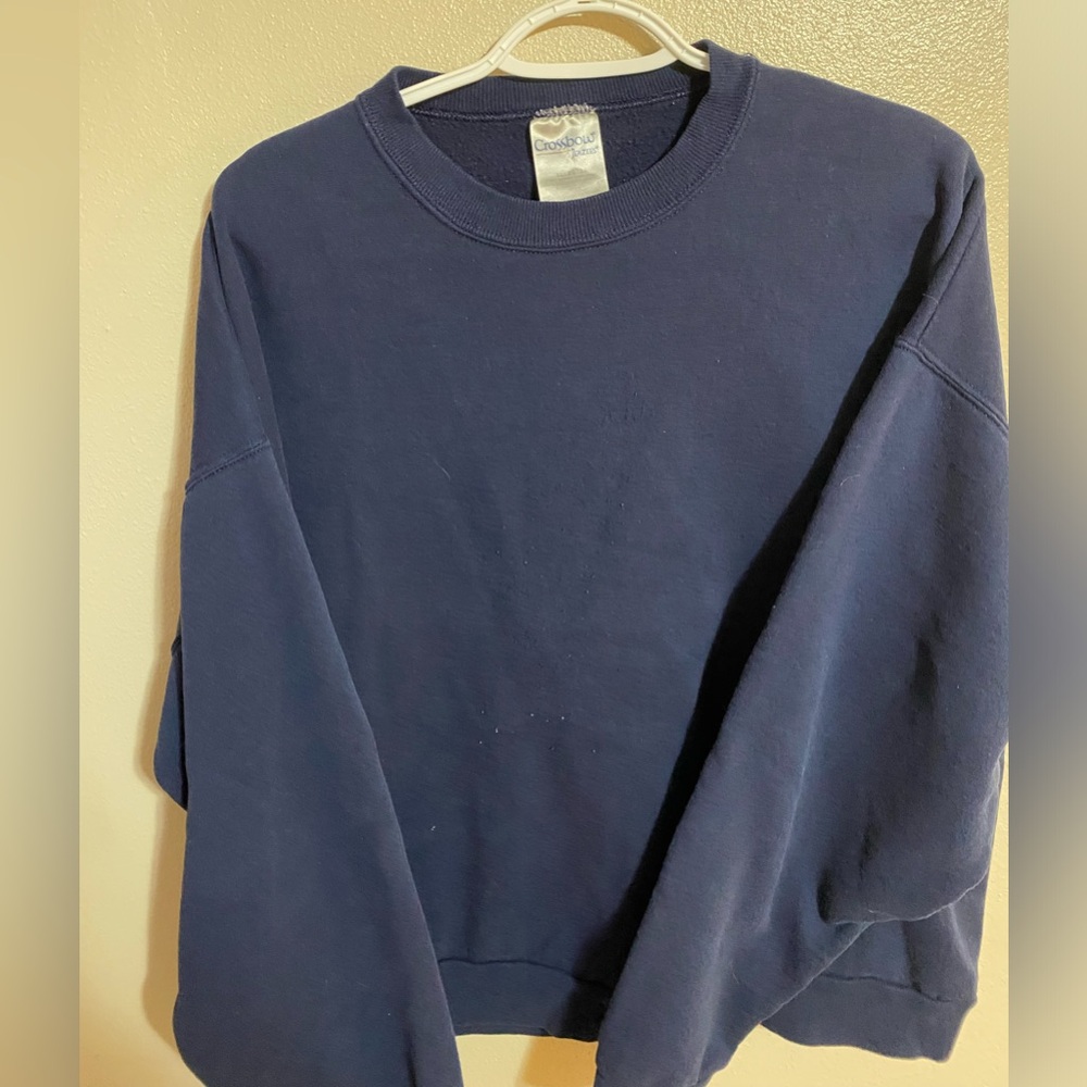 Blue Crossbow Crew Neck